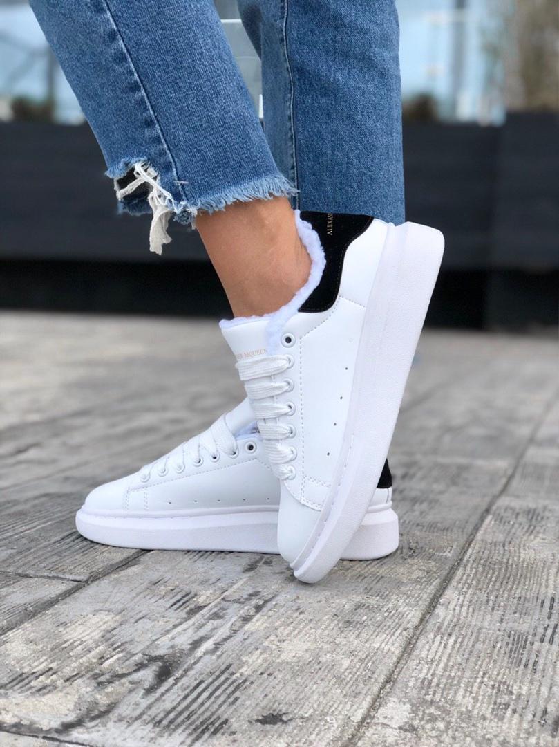 Alexander McQueen White Black FUR 2