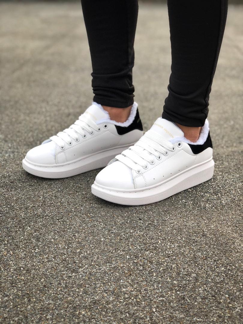 Alexander McQueen White Black FUR 2