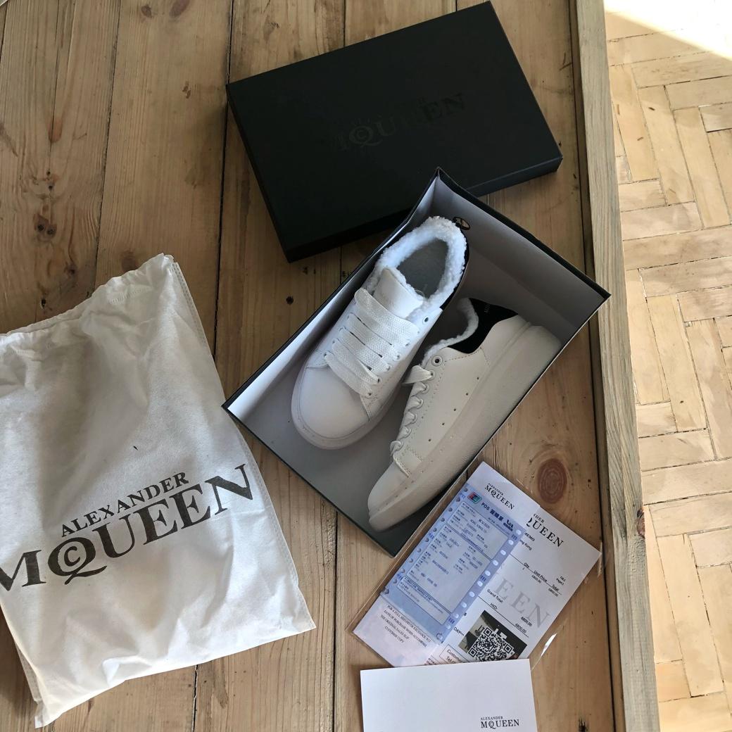 Alexander McQueen White Black FUR 2
