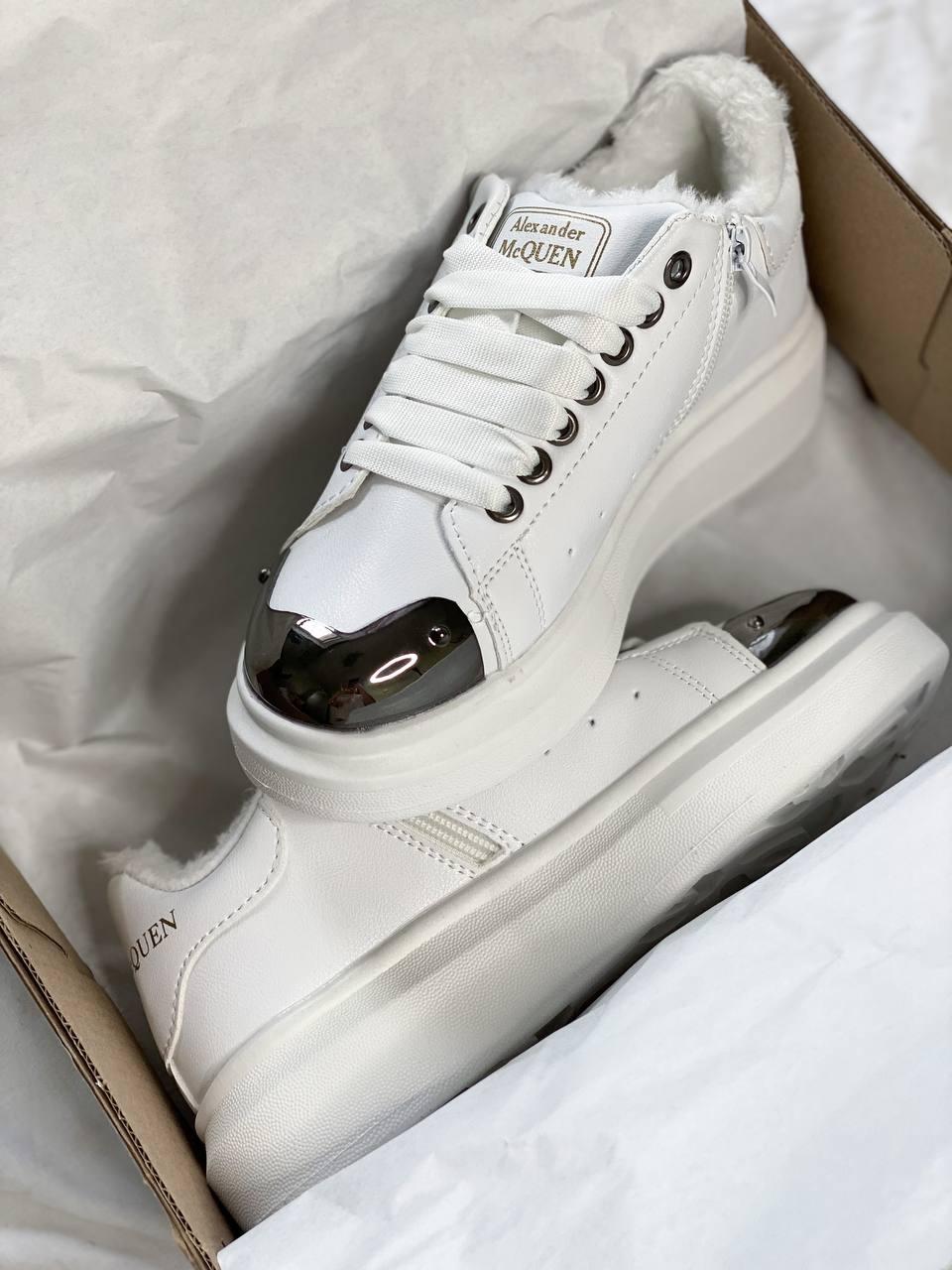 Alexander McQueen White Metal FUR