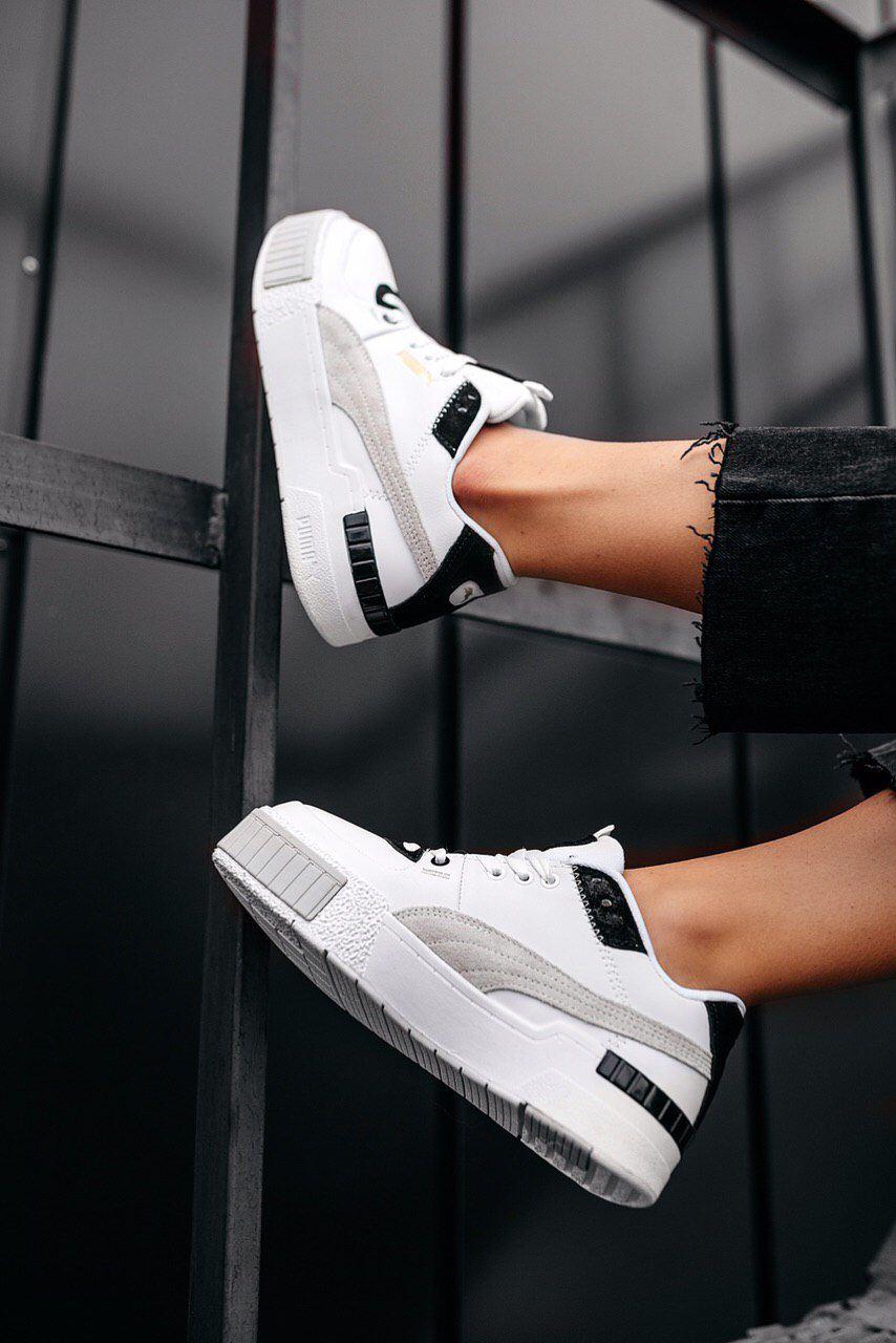 Puma Cali Basket White Black Grey