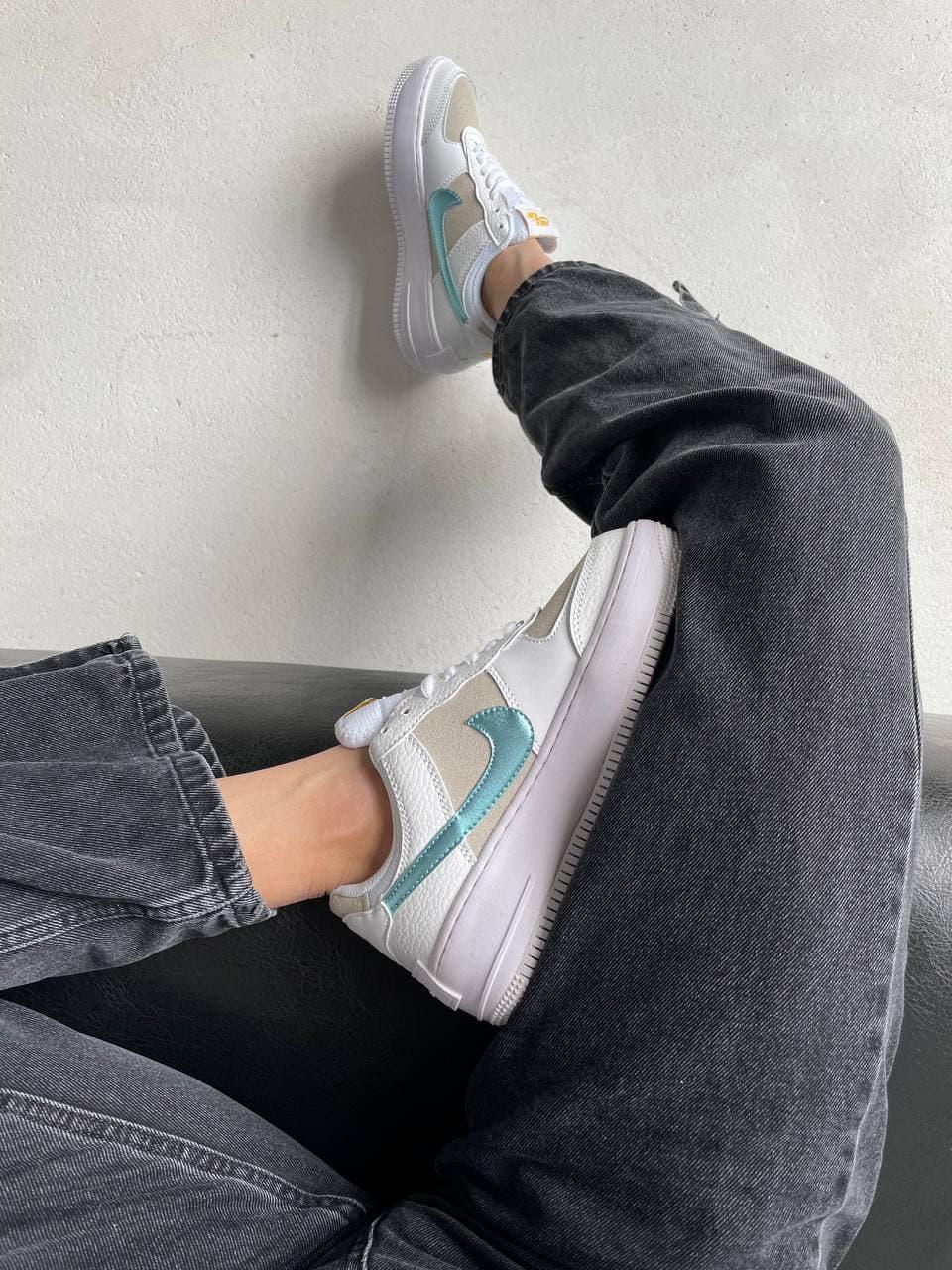 Nike Air Force 1 SHADOW White Sparkle Blue