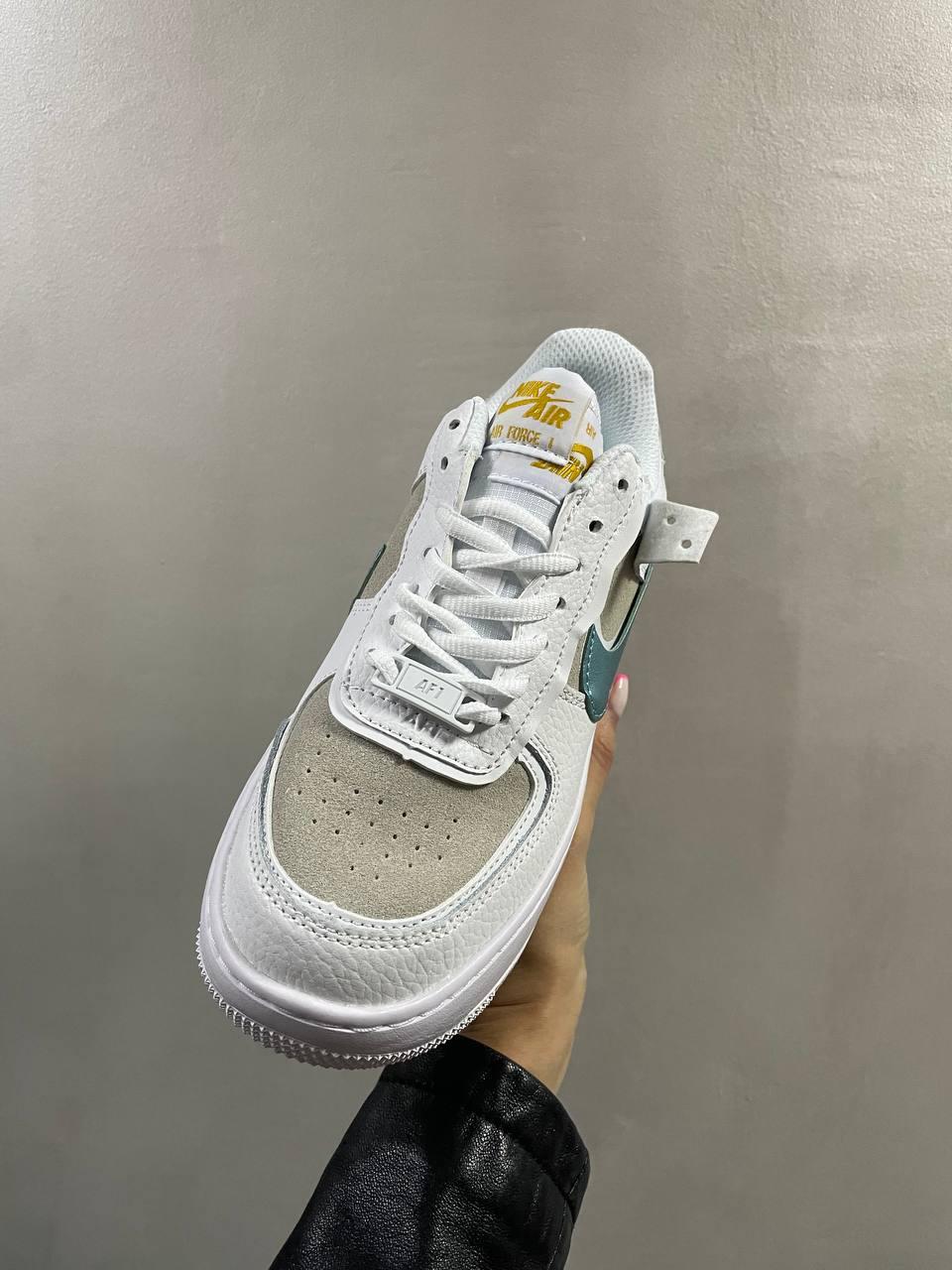 Nike Air Force 1 SHADOW White Sparkle Blue