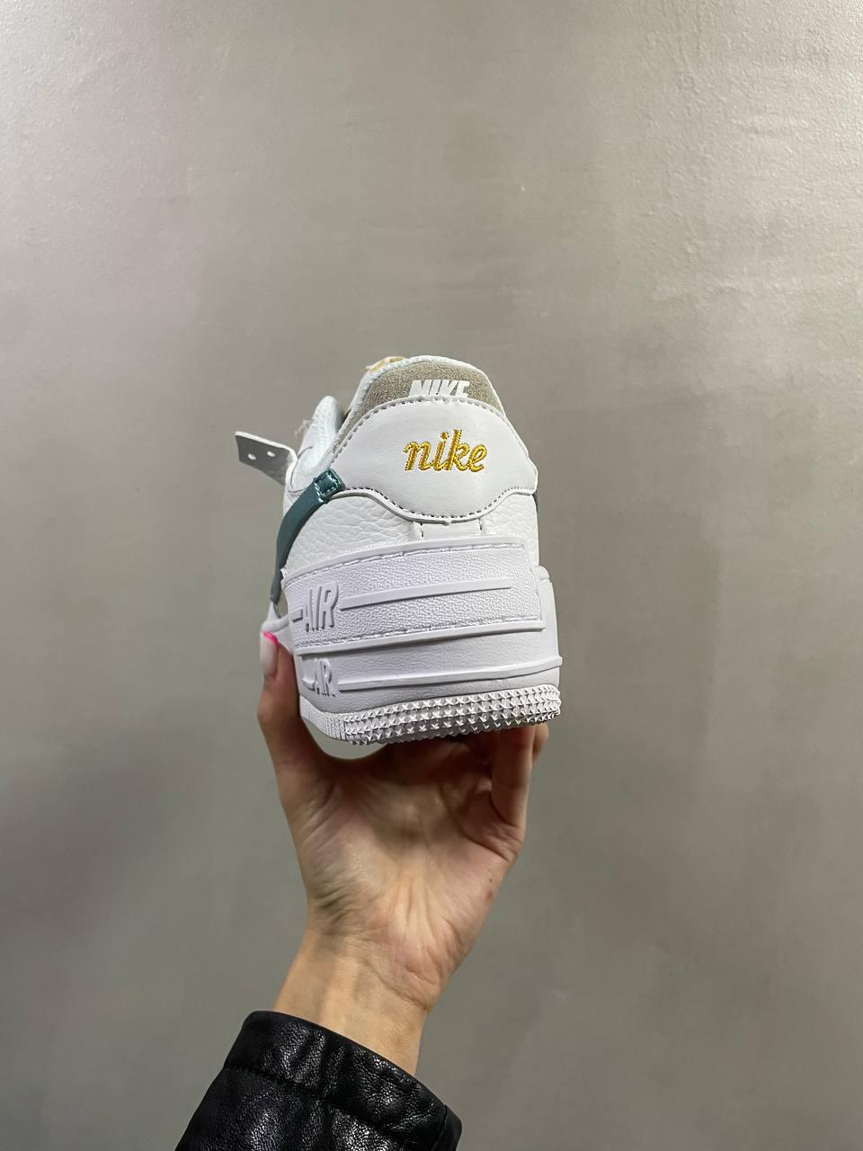 Nike Air Force 1 SHADOW White Sparkle Blue