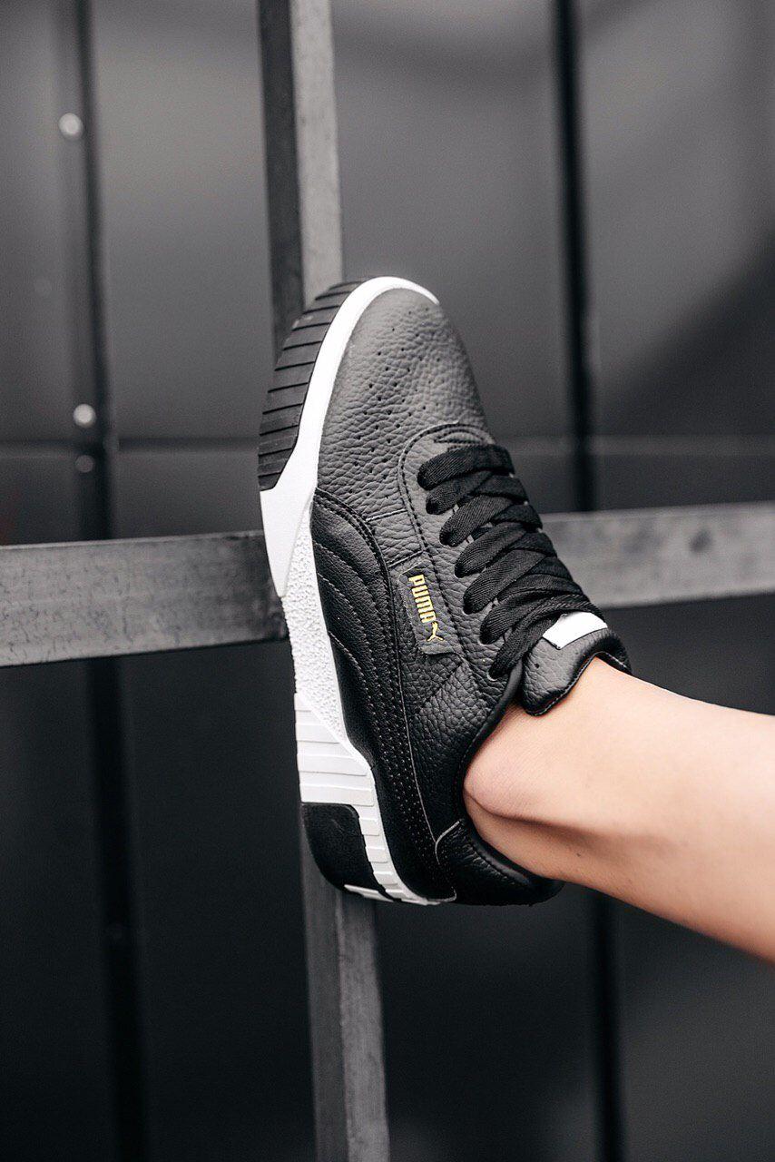 Puma Cali Basket Black White