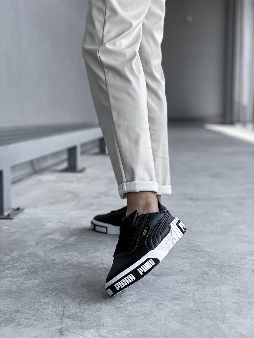 Puma Cali Basket Black White 3