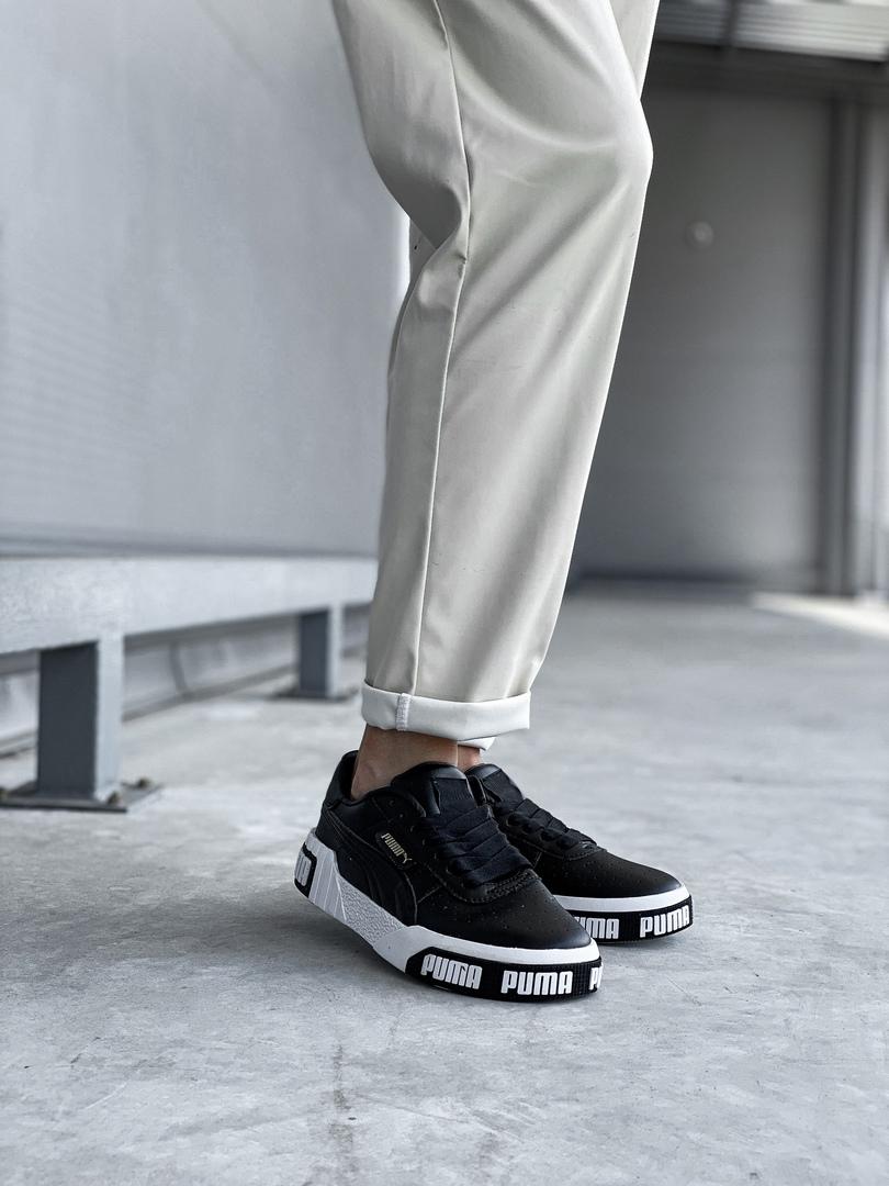 Puma Cali Basket Black White 3
