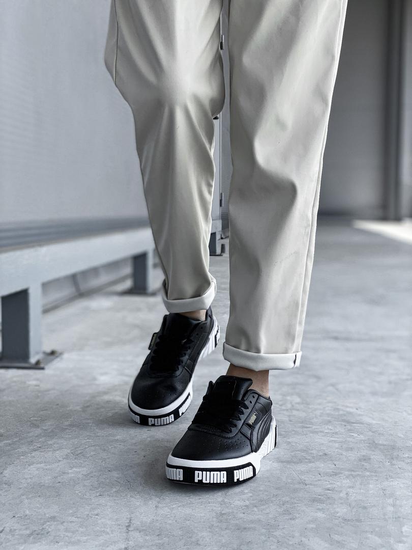 Puma Cali Basket Black White 3