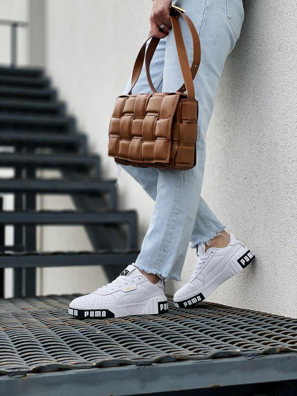 Puma Cali Basket White Black