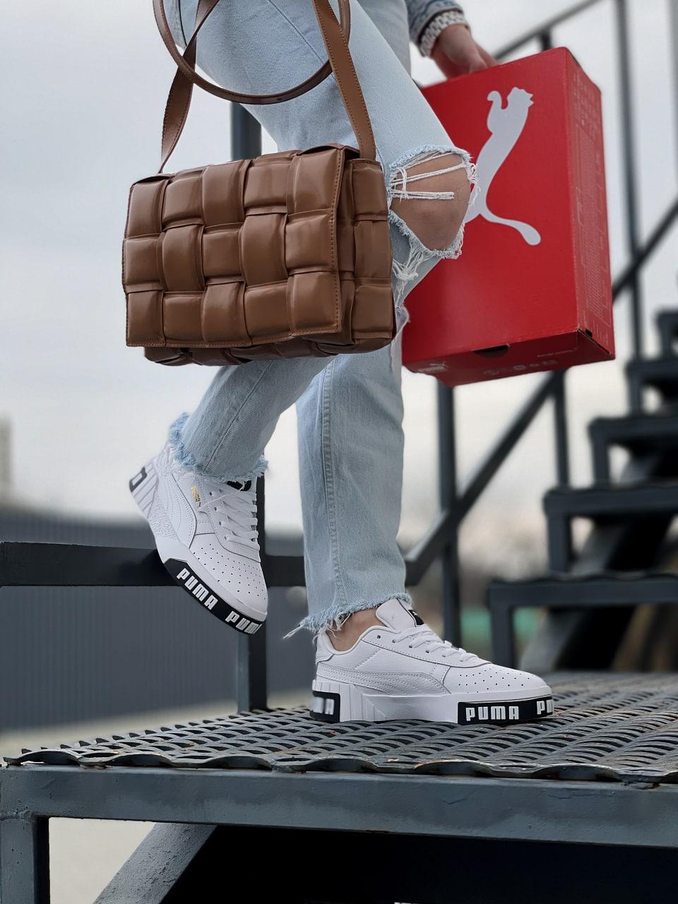 Puma Cali Basket White Black