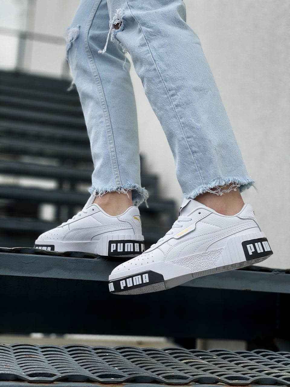 Puma Cali Basket White Black