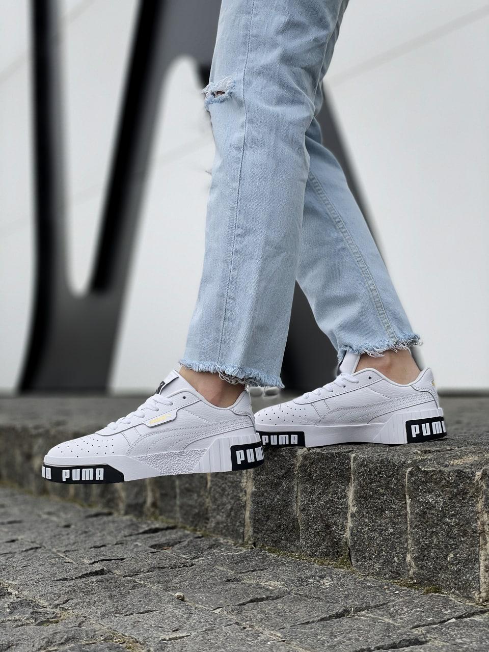 Puma Cali Basket White Black