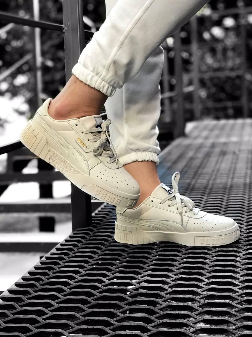 Puma Cali Basket Grey Cream