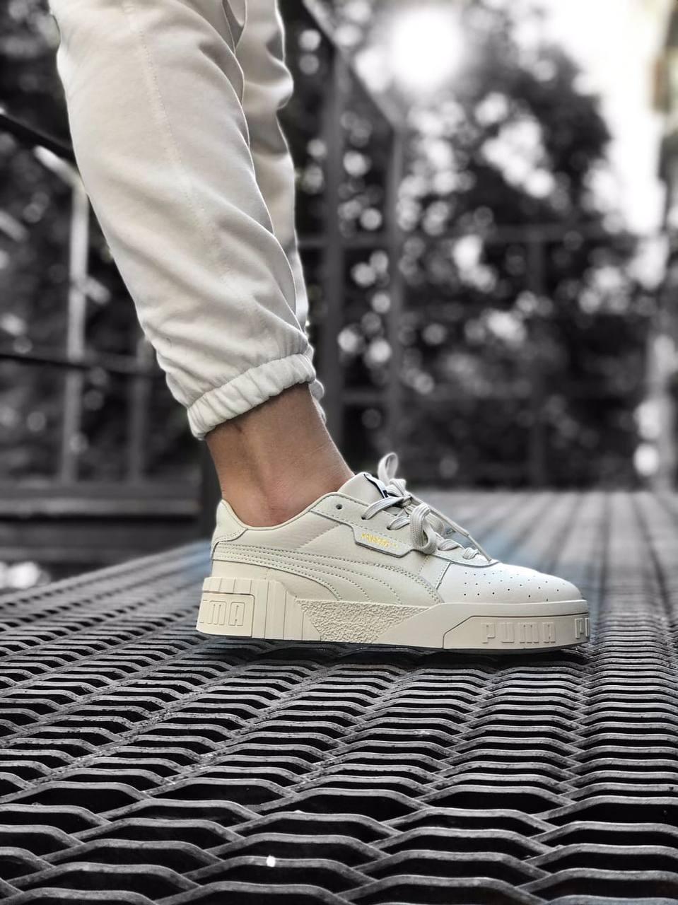 Puma Cali Basket Grey Cream