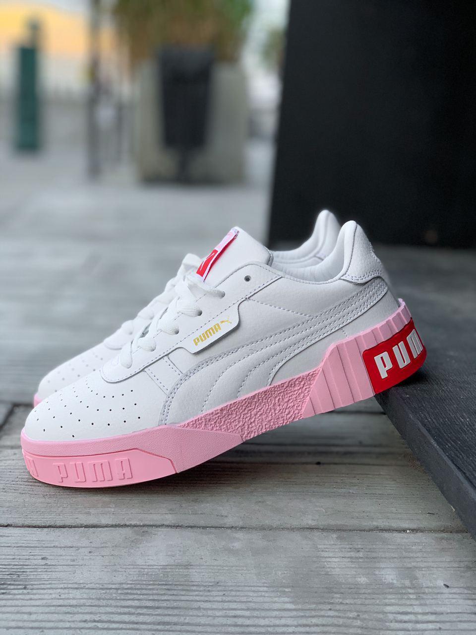Puma Cali Basket White Pink 1