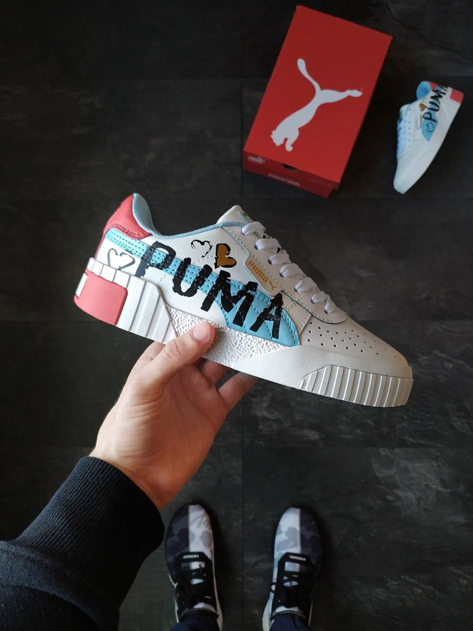Puma Cali White Graffiti Letter Board