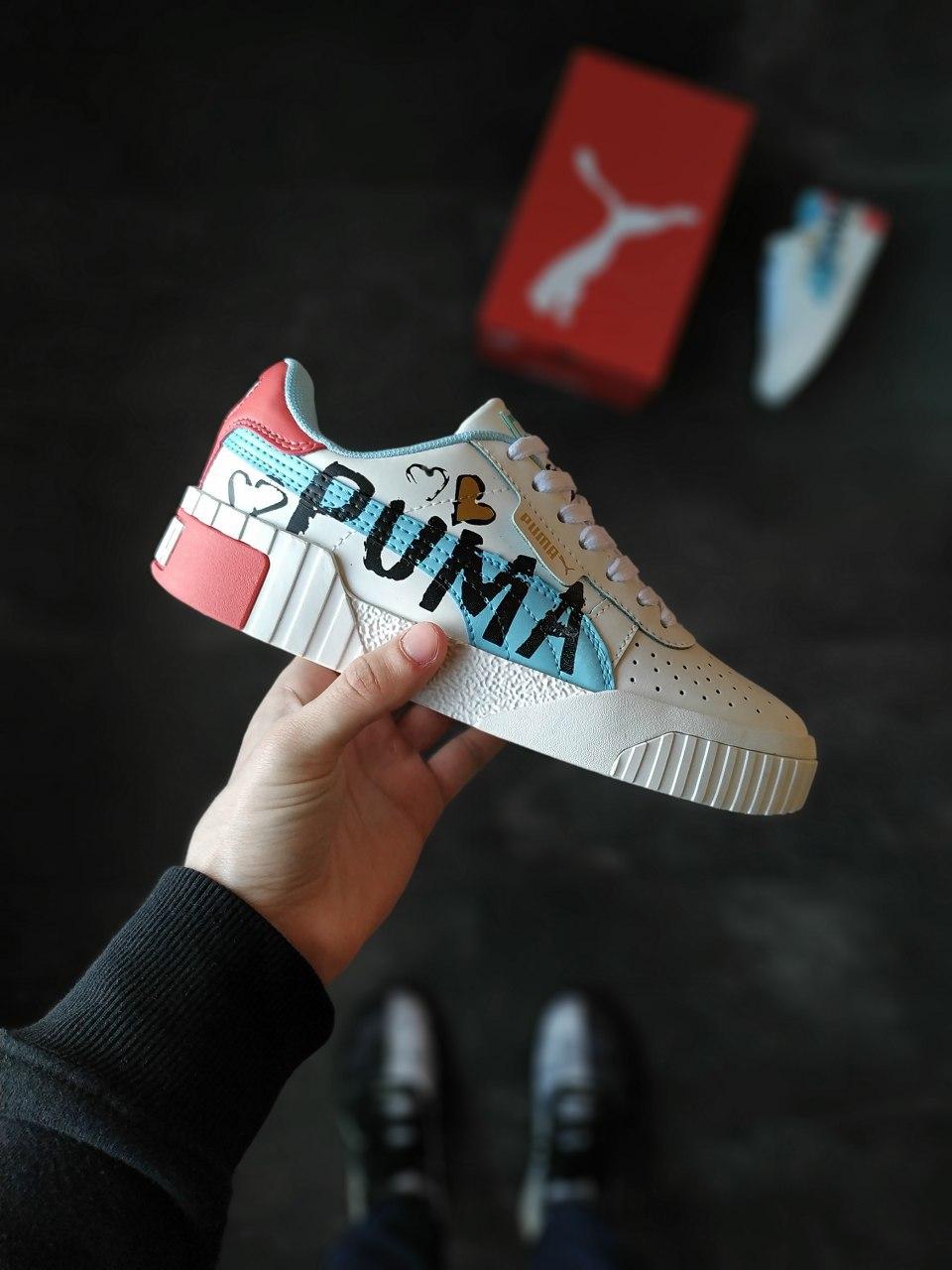 Puma Cali White Graffiti Letter Board
