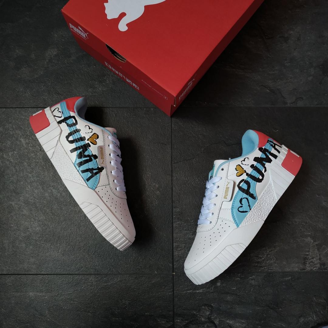 Puma Cali White Graffiti Letter Board