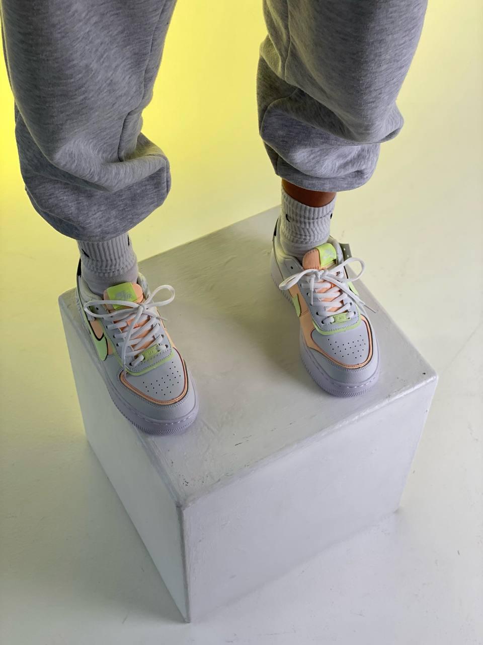 Nike Air Force 1 SHADOW White Green Peach