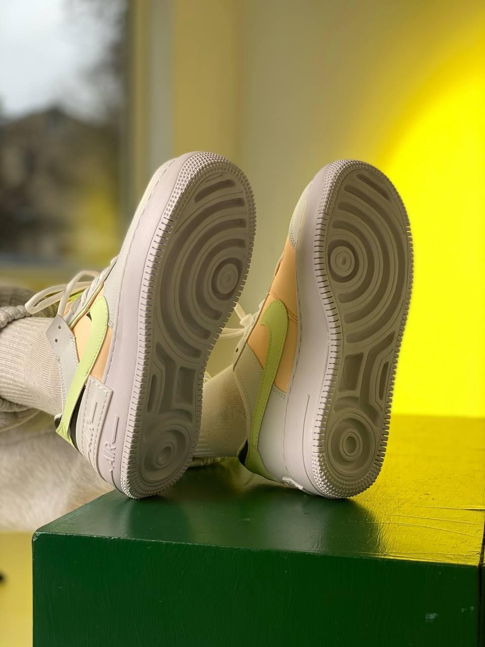 Nike Air Force 1 SHADOW White Green Peach
