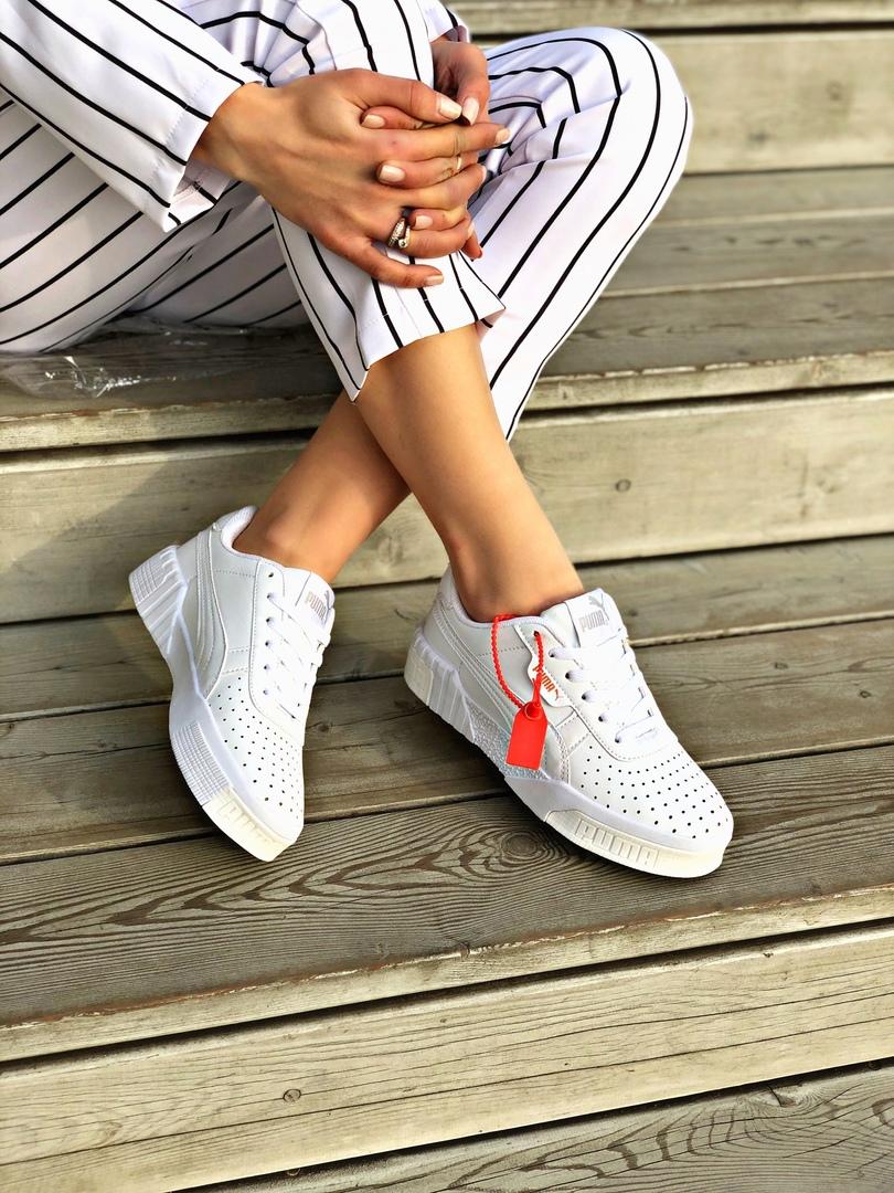Puma Cali Basket Bold White