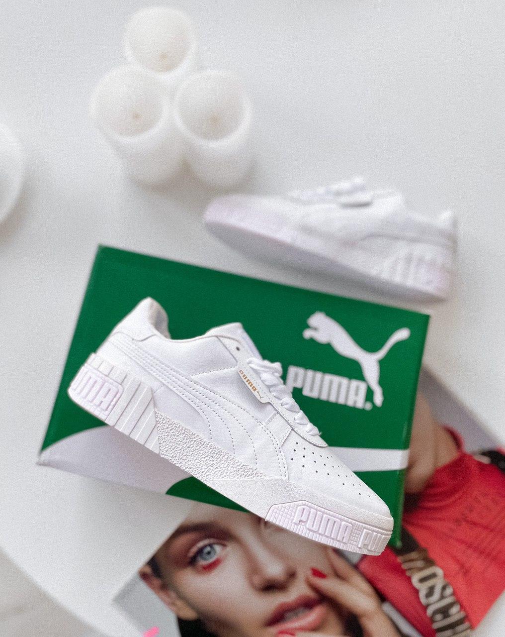 Puma Cali Basket Bold White