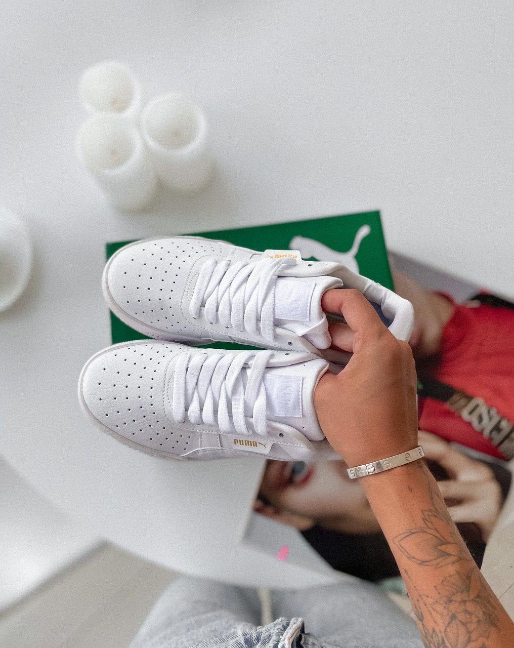 Puma Cali Basket Bold White