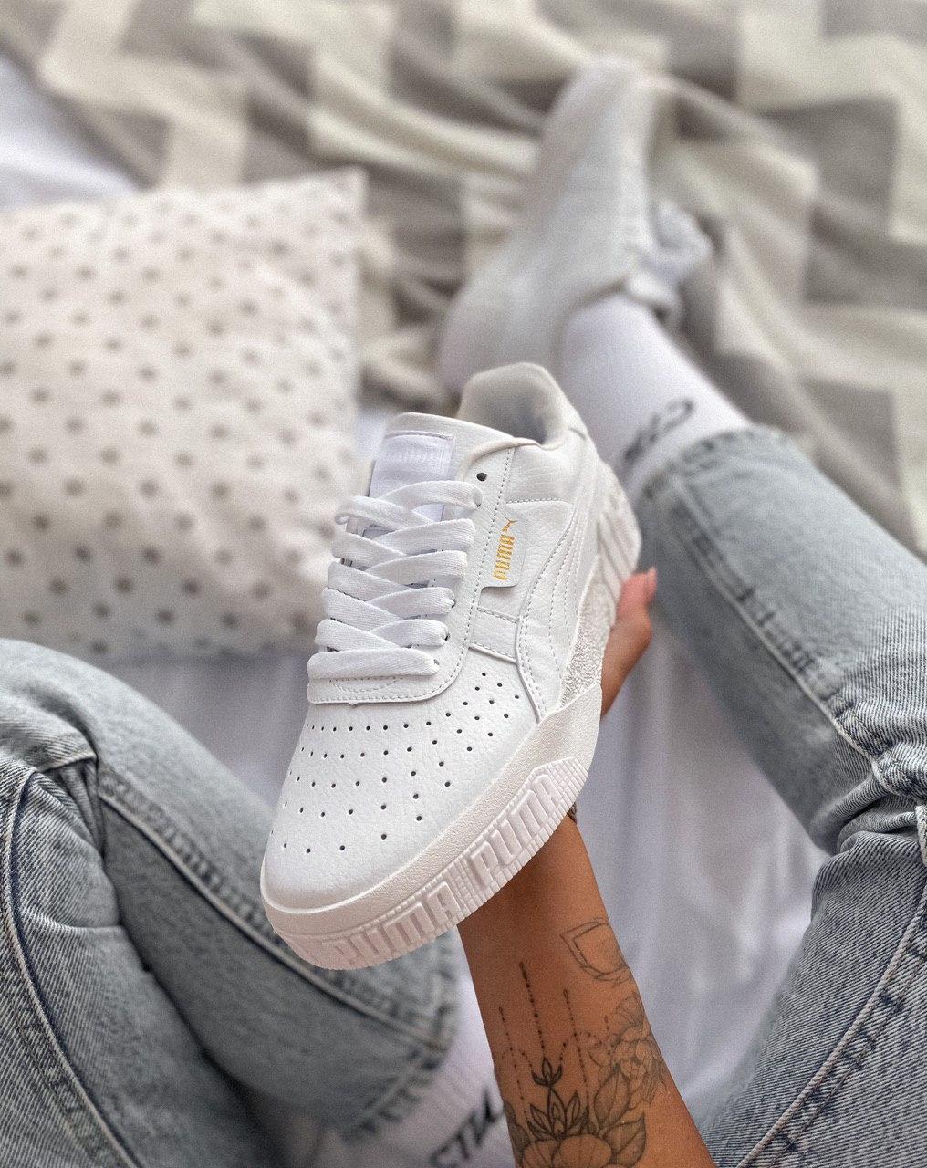 Puma Cali Basket Bold White