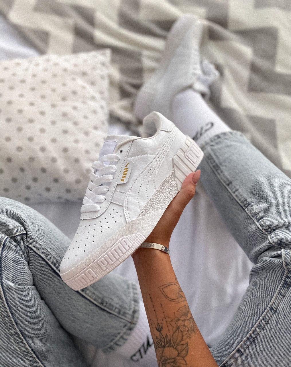 Puma Cali Basket Bold White