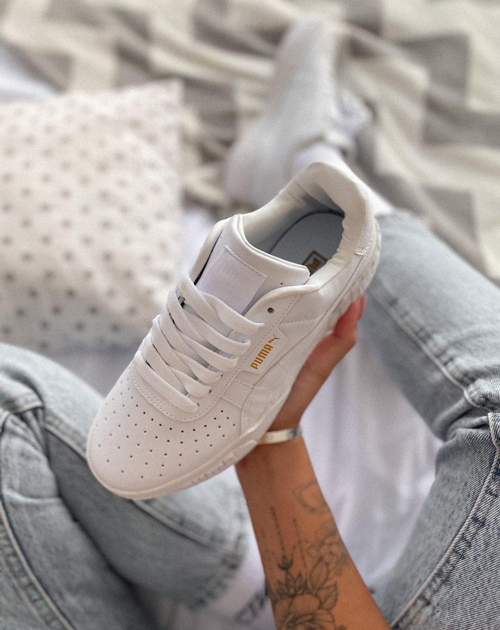 Puma Cali Basket Bold White