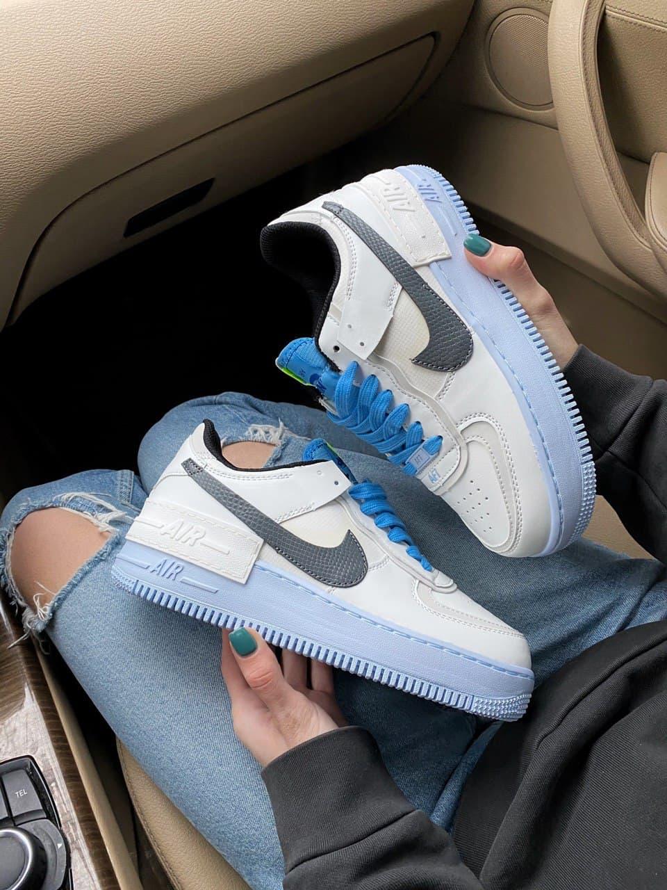 Nike Air Force 1 SHADOW Blue 1