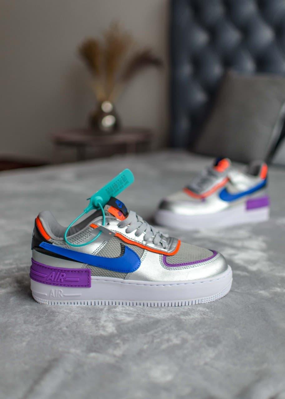 Nike Air Force 1 SHADOW Metallic Silver