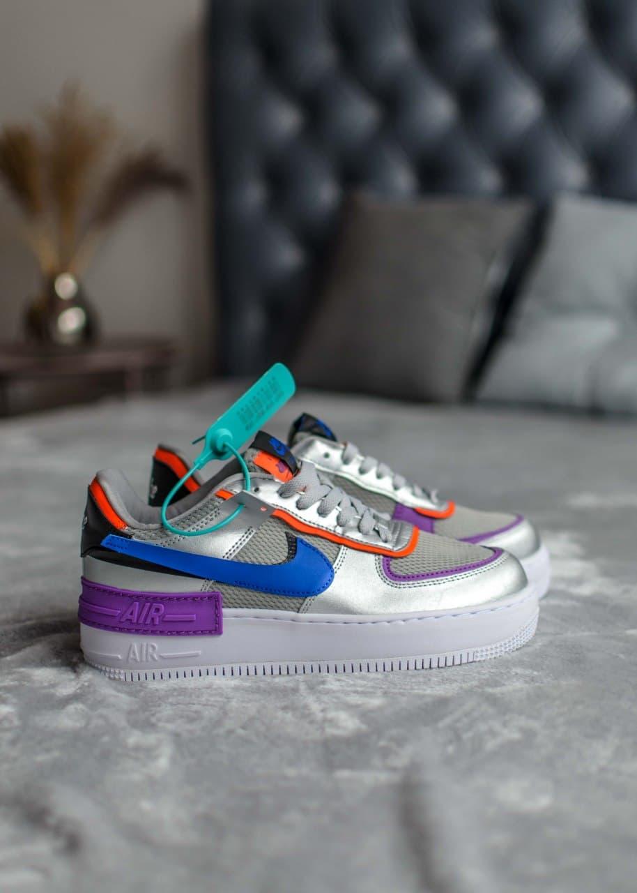 Nike Air Force 1 SHADOW Metallic Silver
