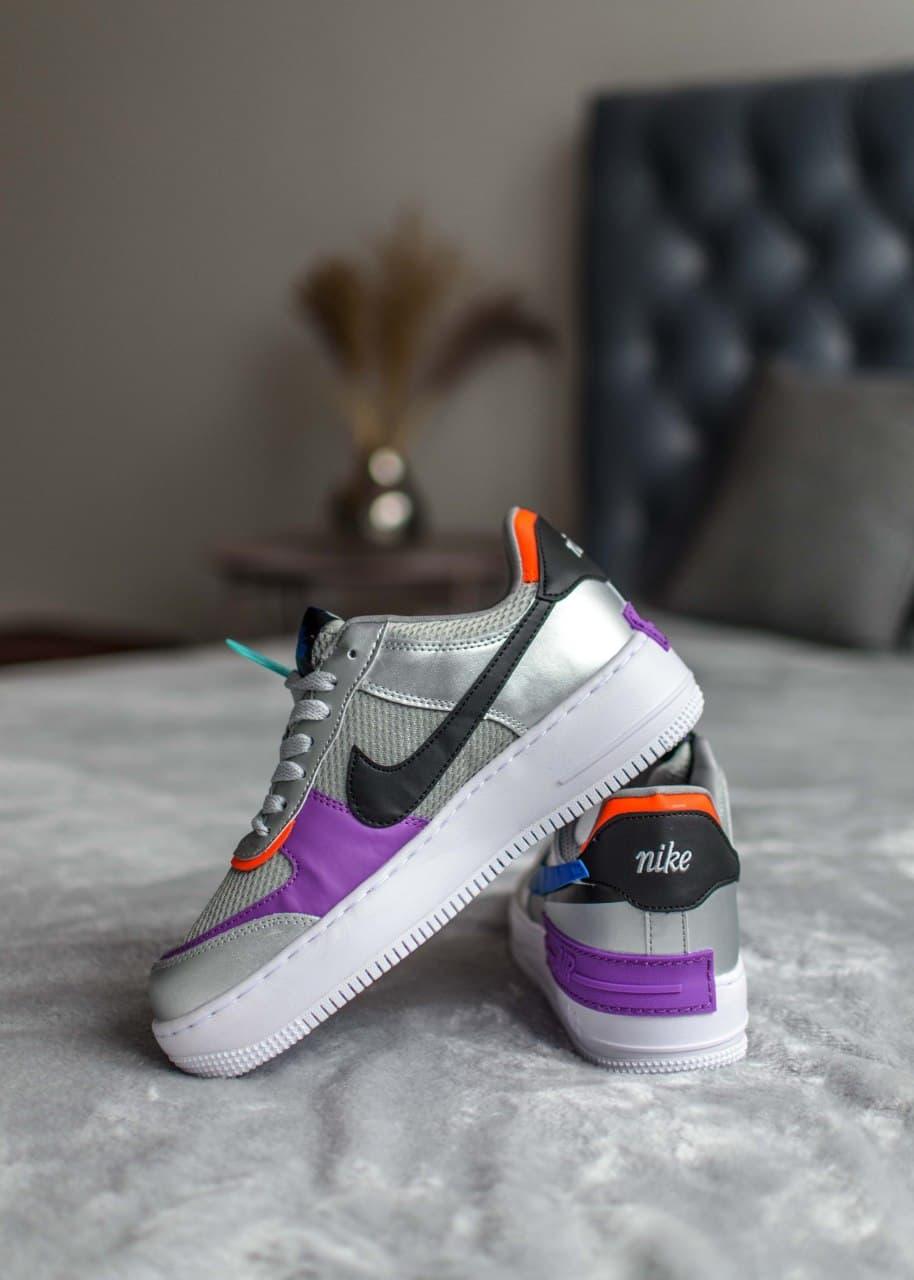 Nike Air Force 1 SHADOW Metallic Silver