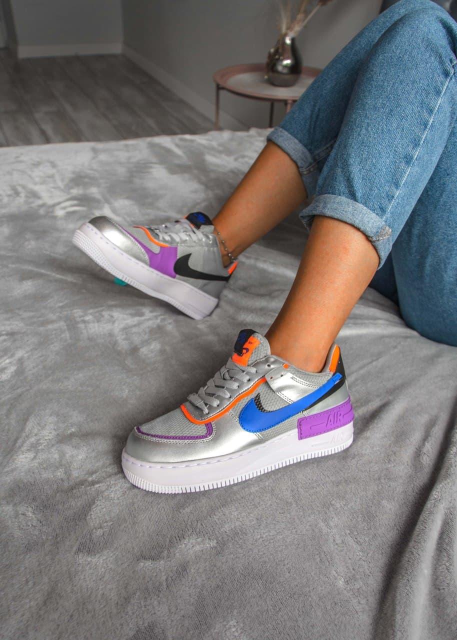 Nike Air Force 1 SHADOW Metallic Silver