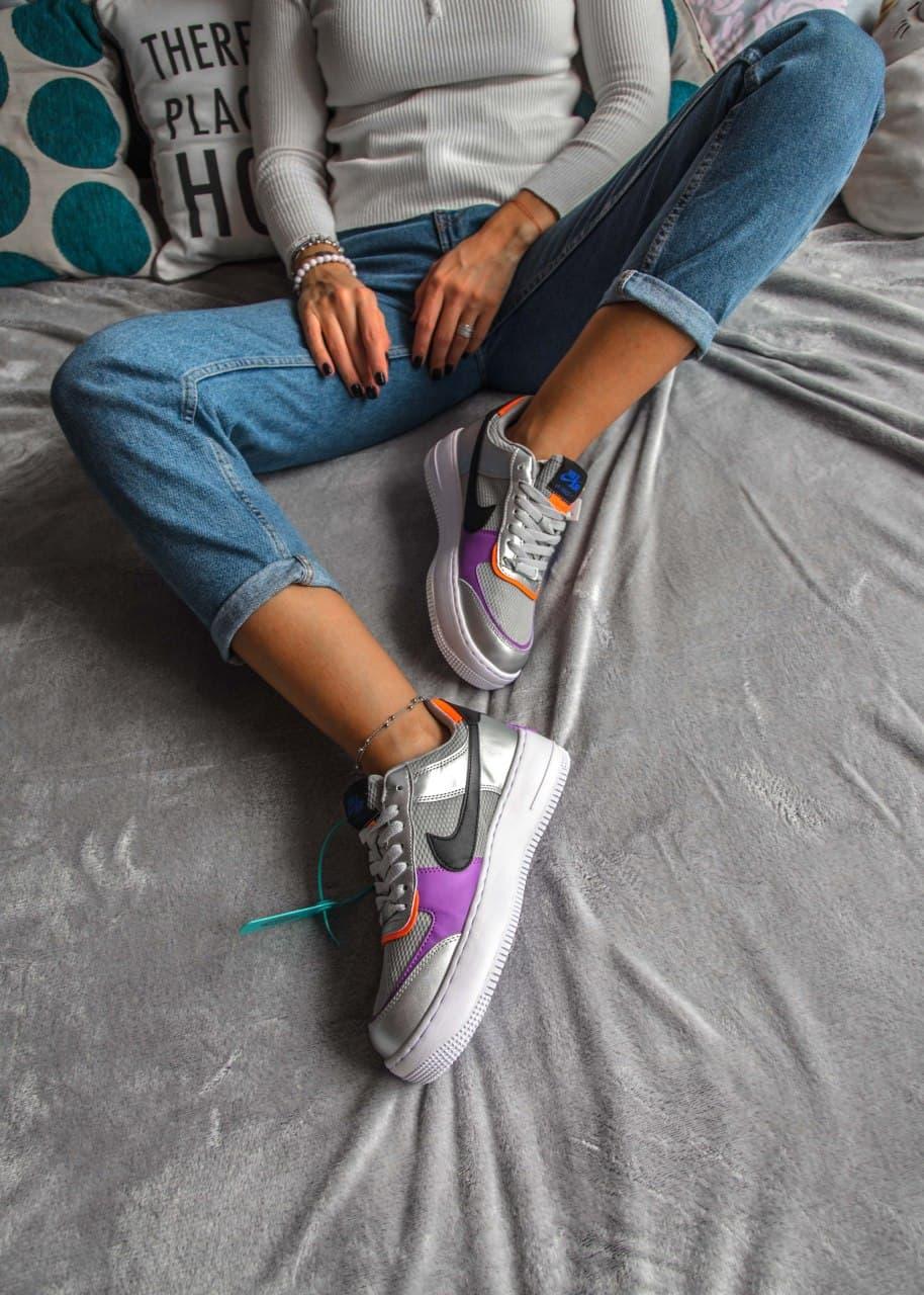 Nike Air Force 1 SHADOW Metallic Silver
