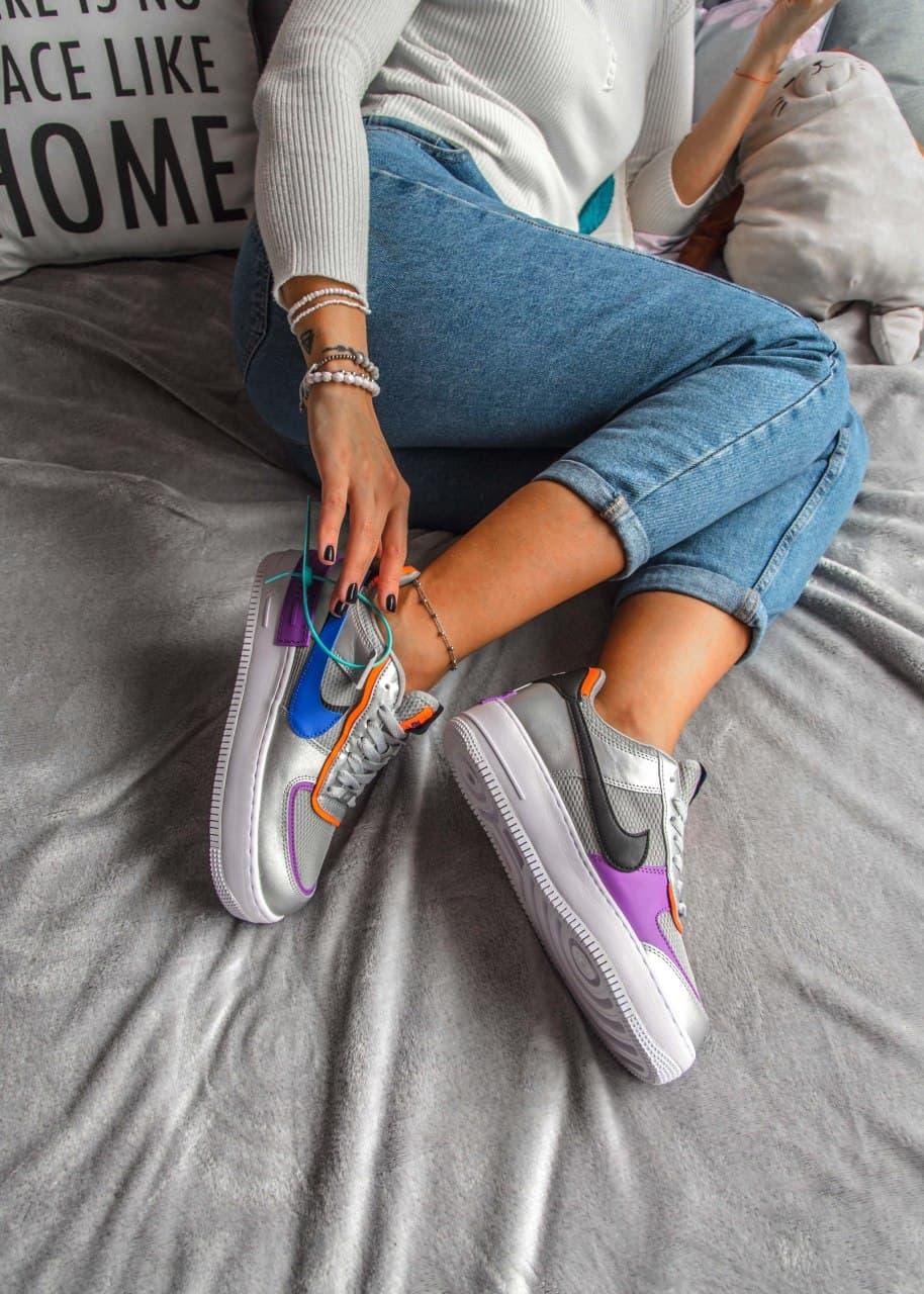 Nike Air Force 1 SHADOW Metallic Silver