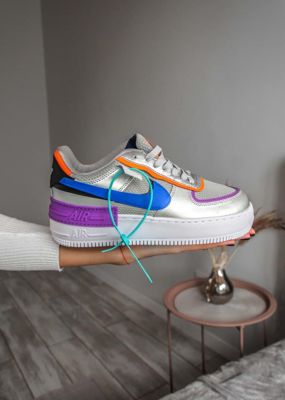 Nike Air Force 1 SHADOW Metallic Silver