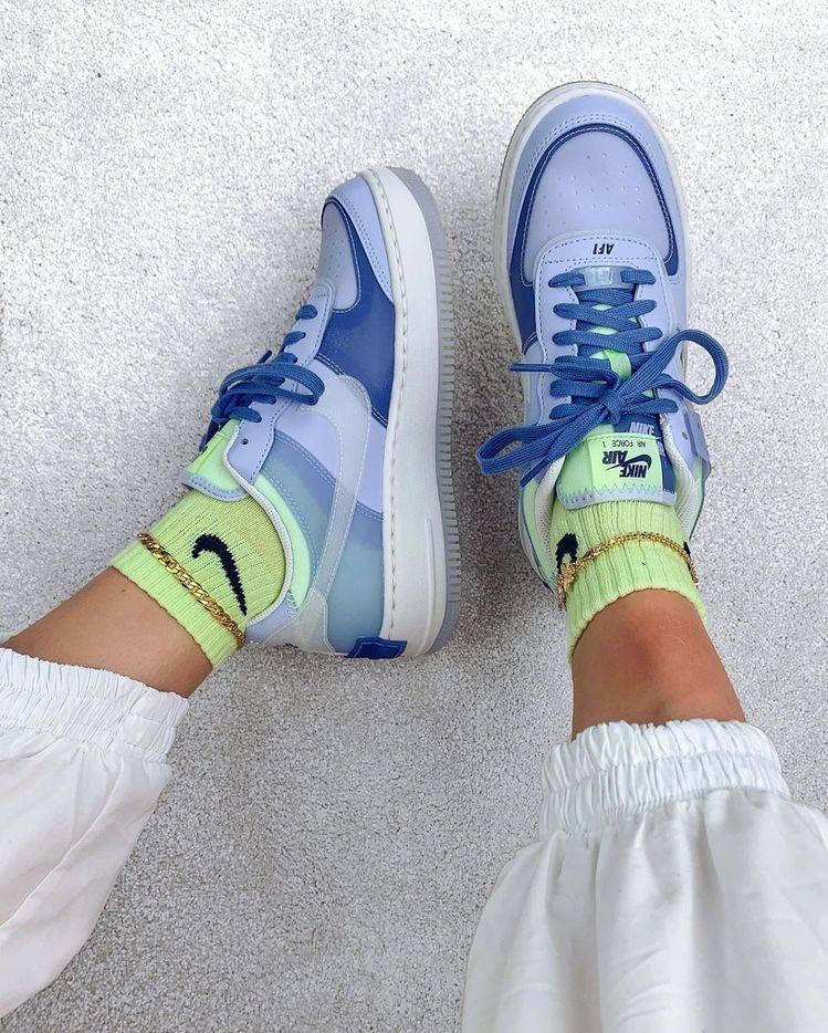 Nike Air Force 1 SHADOW Ghost Blue
