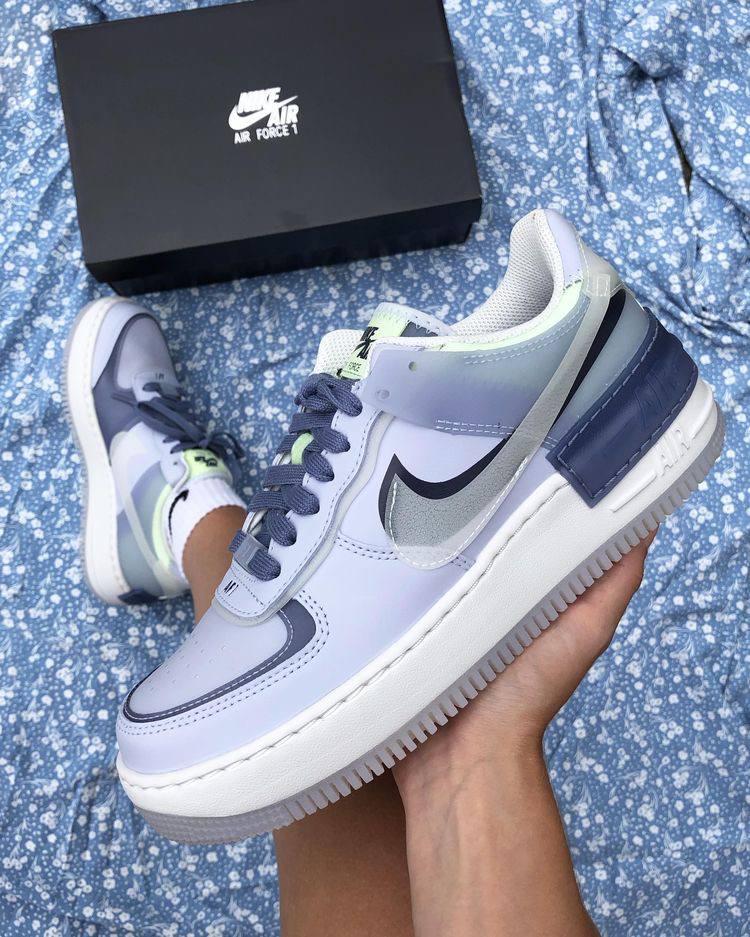 Nike Air Force 1 SHADOW Ghost Blue