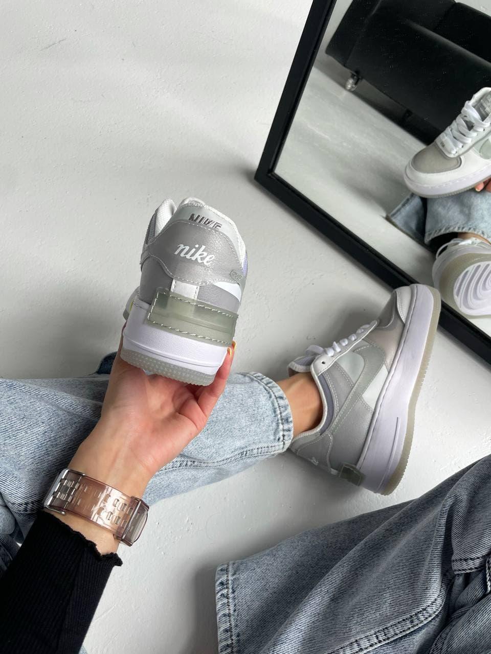 Nike Air Force 1 SHADOW White Grey