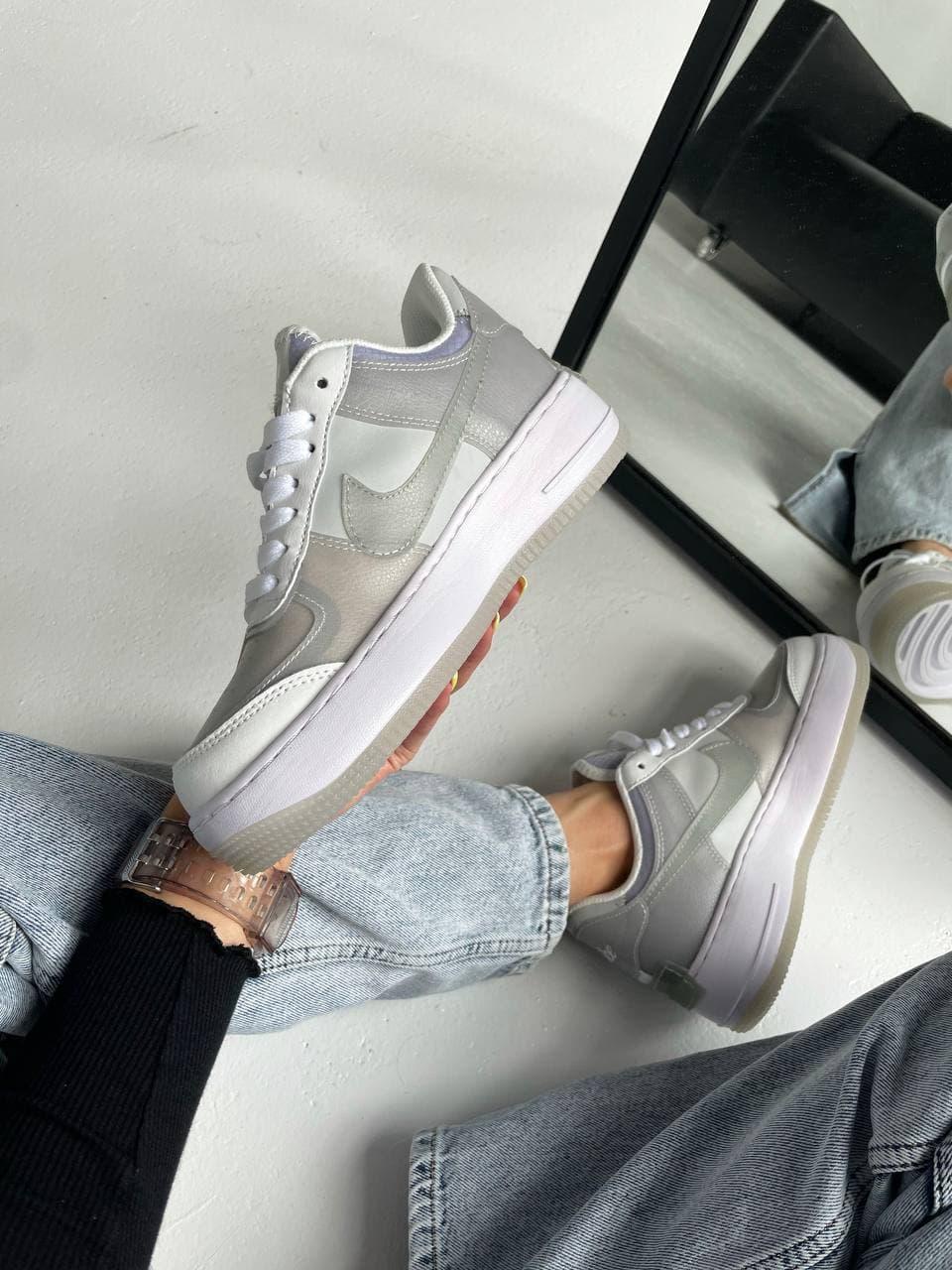 Nike Air Force 1 SHADOW White Grey
