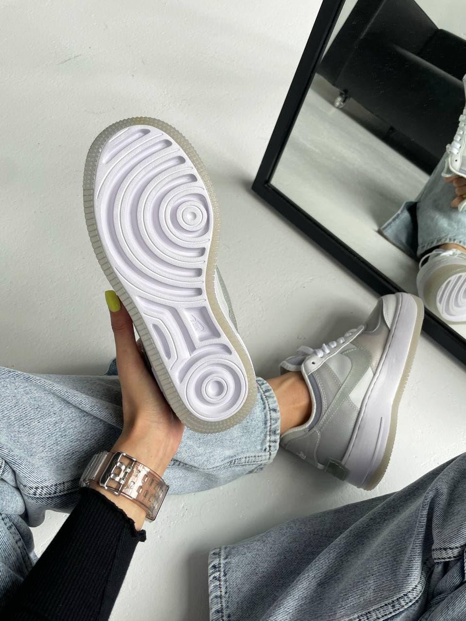 Nike Air Force 1 SHADOW White Grey