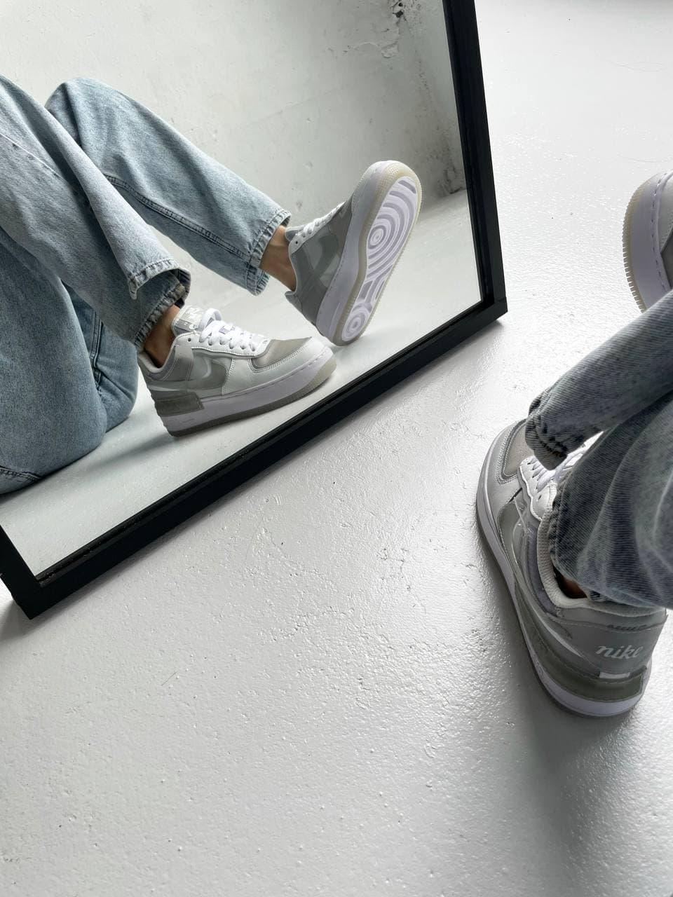 Nike Air Force 1 SHADOW White Grey