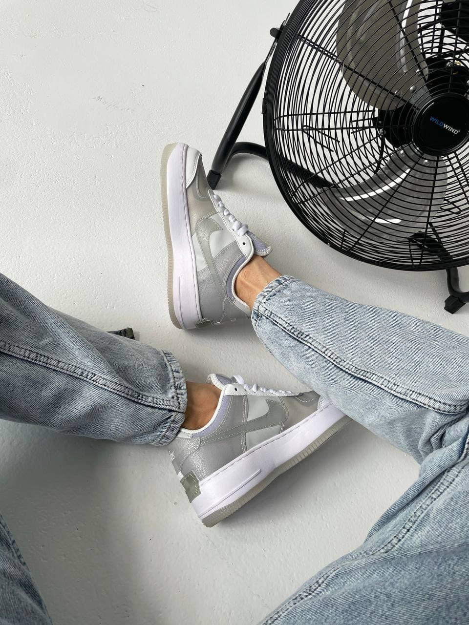 Nike Air Force 1 SHADOW White Grey