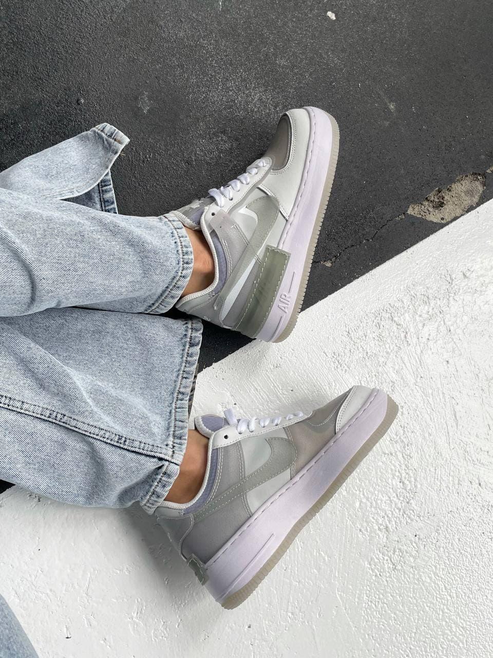 Nike Air Force 1 SHADOW White Grey