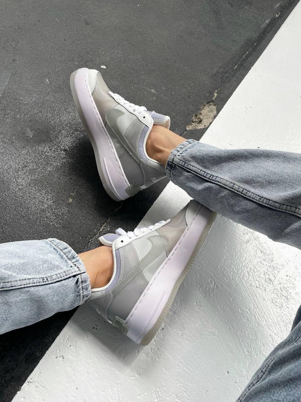 Nike Air Force 1 SHADOW White Grey