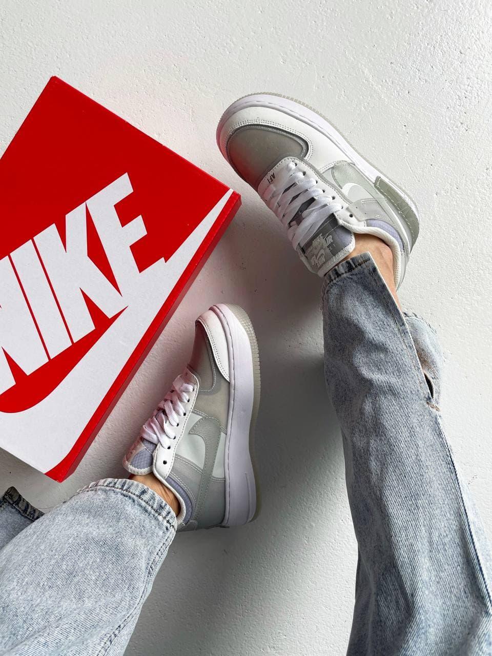 Nike Air Force 1 SHADOW White Grey