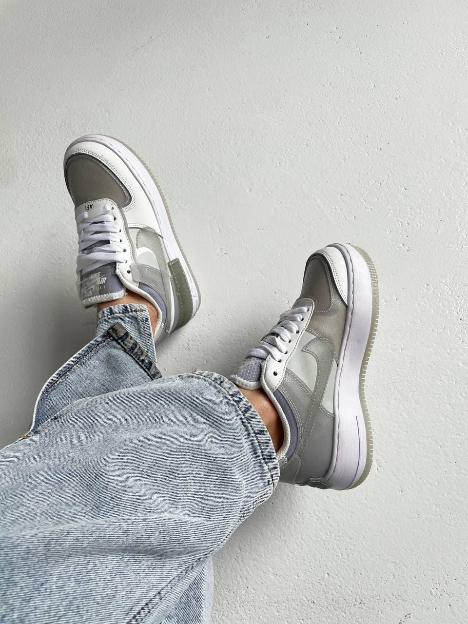 Nike Air Force 1 SHADOW White Grey