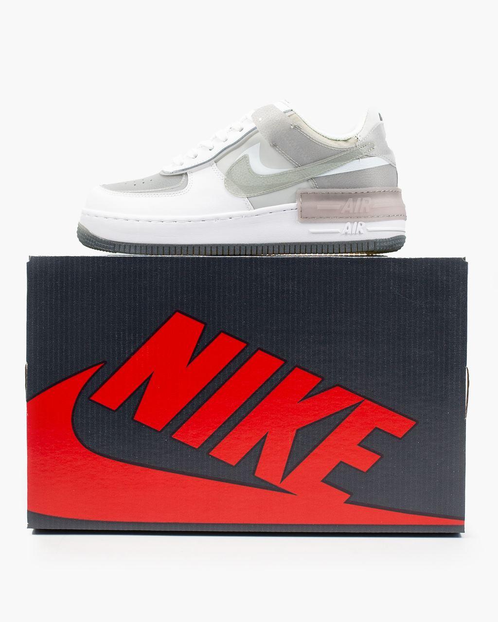 Nike Air Force 1 SHADOW White Grey